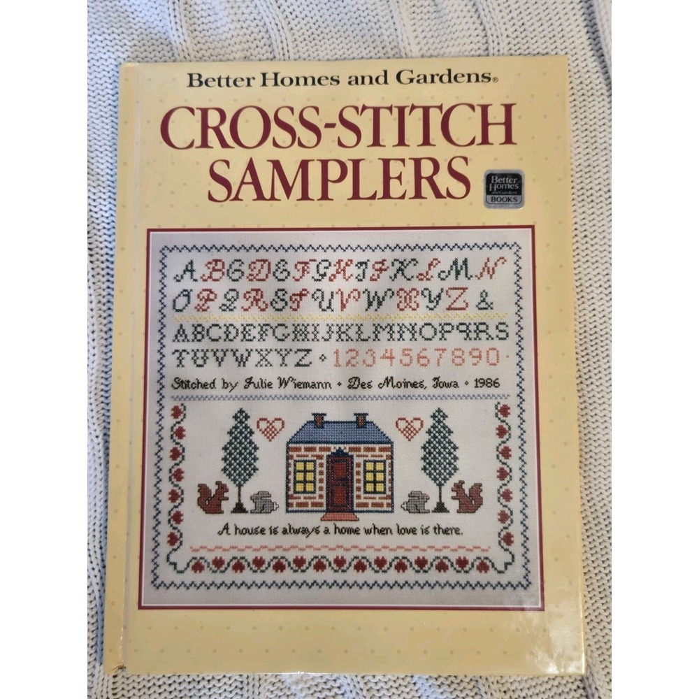 Better Homes And Gardens Cross Stitch Samplers Hardcover Book 1986 Vintage Craft